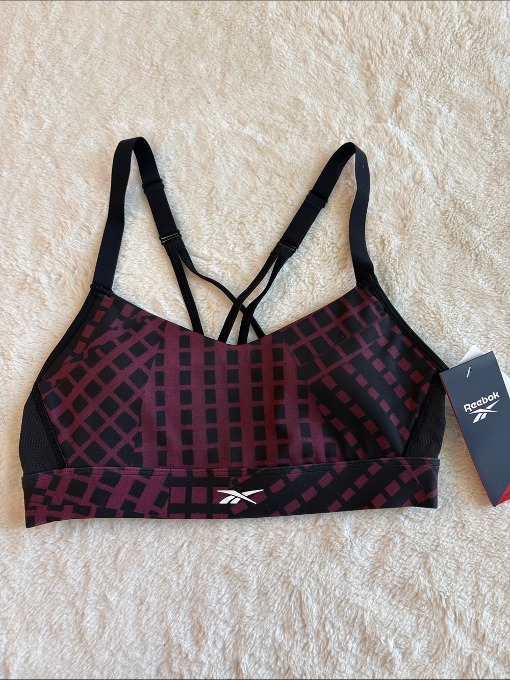 Reebok Women's SR Lux Strappy Sports Bra NWT